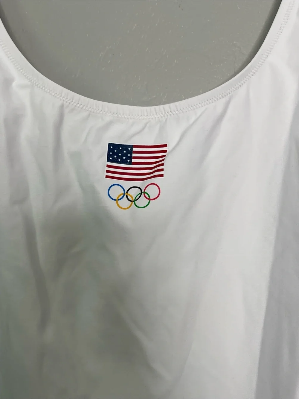 SKIMS Team USA Signature Swim Olympic Scoop Neck One Piece Swimsuit Sz 2X